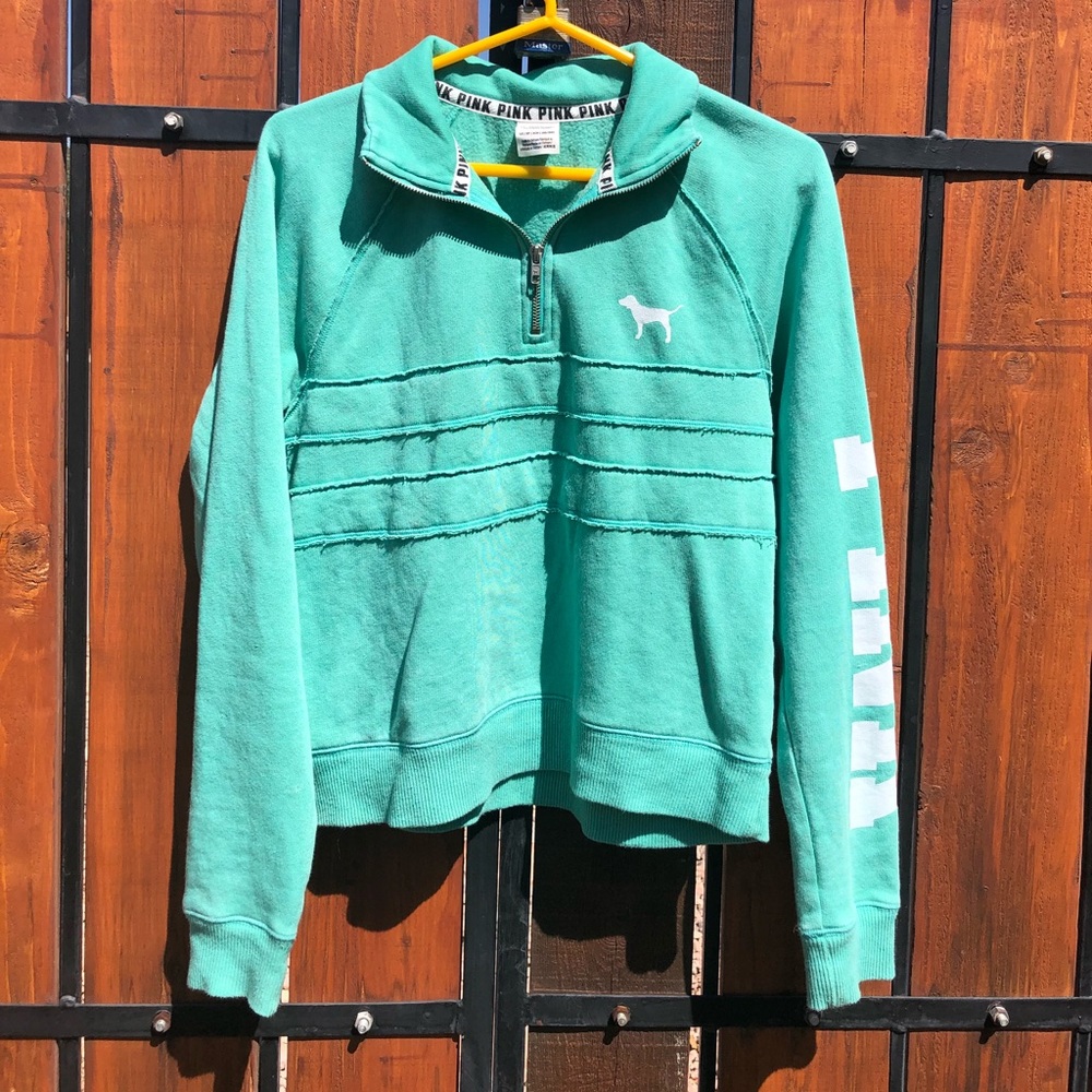 NWOT VS Pink Half Zip Jacket